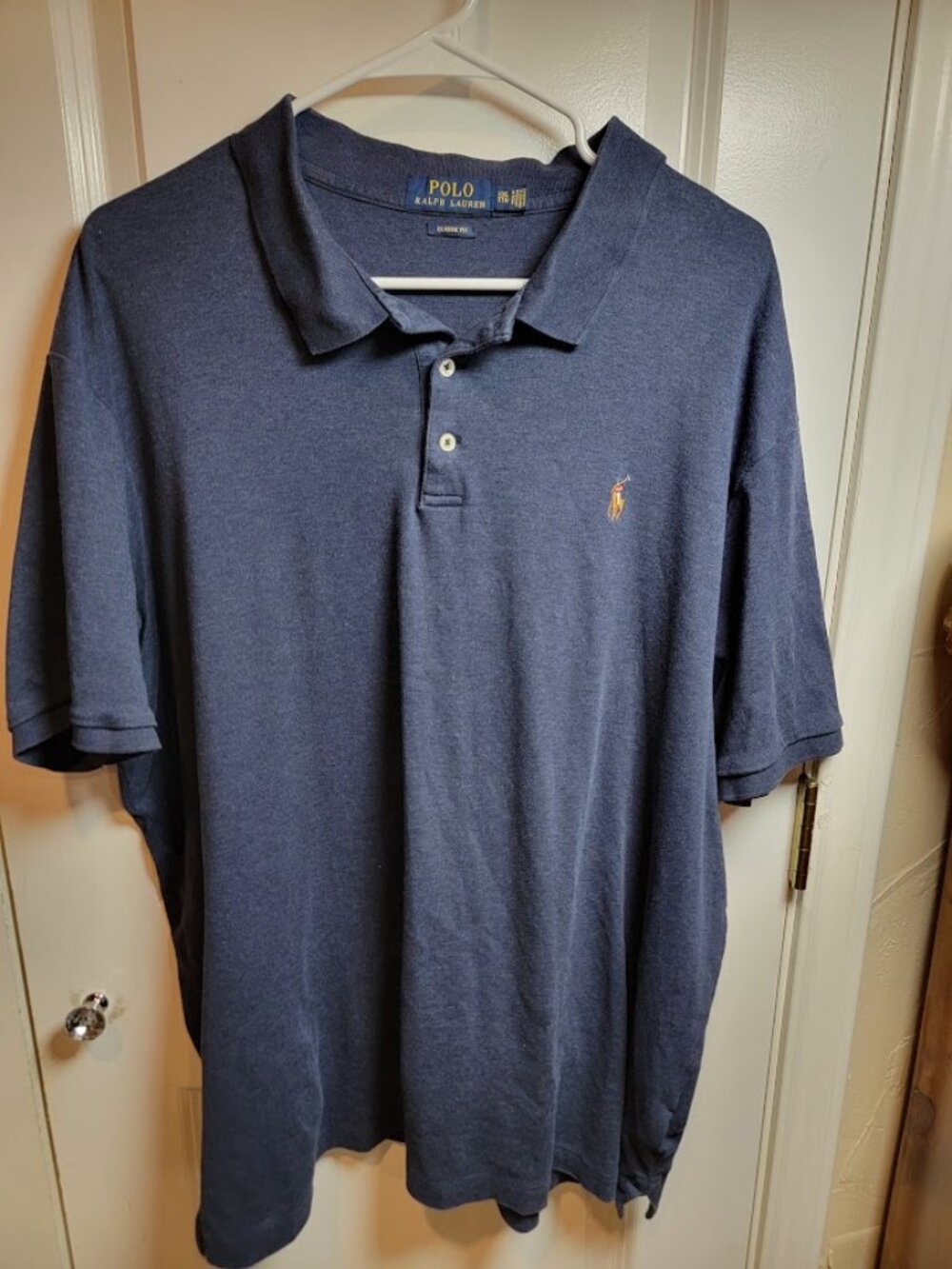 Polo Ralph Lauren Men's 2XLT Navy Blue Classic Fit Polo Shirt Big & Tall